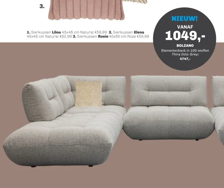 Aanbieding: Modulaire bank Bolzano