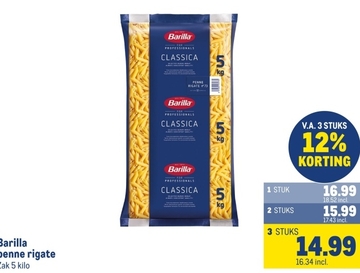 Aanbieding: Barilla penne rigate