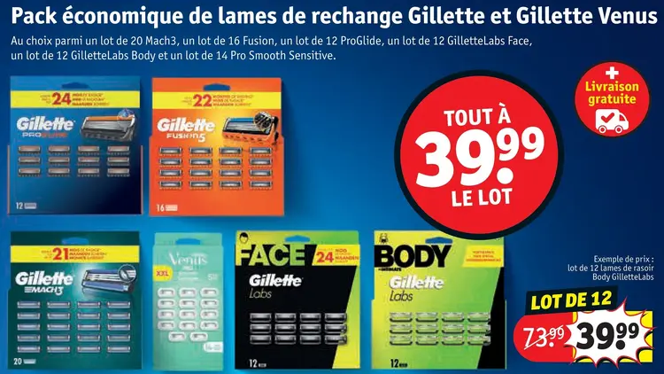Offre: Pack économique de lames de rechange