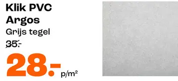Aanbieding: Klik PVC Argos