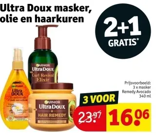 Promotie: Ultra Doux masker, olie en haarkuren