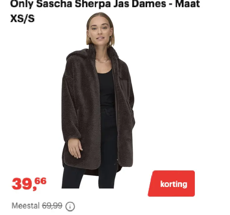 Promotie: Sascha Sherpa Jas Dames