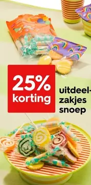 Aanbieding: uitdeelzakjes snoep