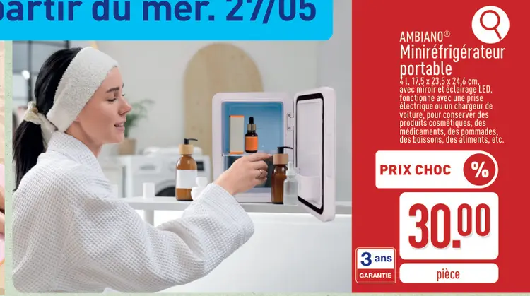 Offre: Minirefrigérateur portable