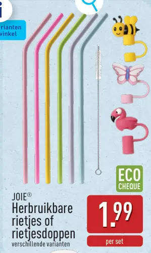 Promotie: Herbruikbare rietjes of rietjesdoppen
