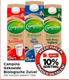 Aanbieding: Campina Gekoelde Biologische Zuivel