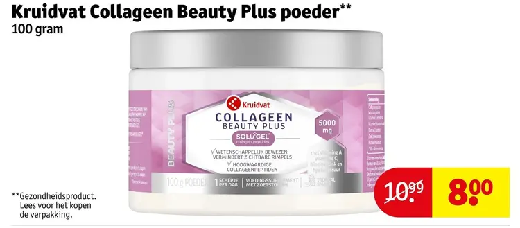 Aanbieding: Collageen Beauty Plus poeder