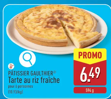 Offre: Tarte au riz fraîche