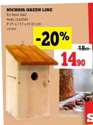 Offre: Nichoir Green Line