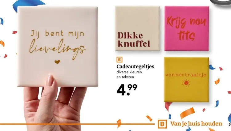 Aanbieding: Cadeautegeltjes