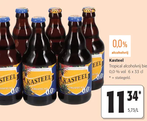 Promotie: Kasteel Tropical alcoholvrij bier