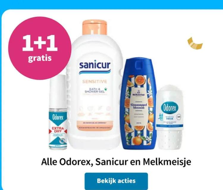Aanbieding: Alle Odorex, Sanicur en Melkmeisje