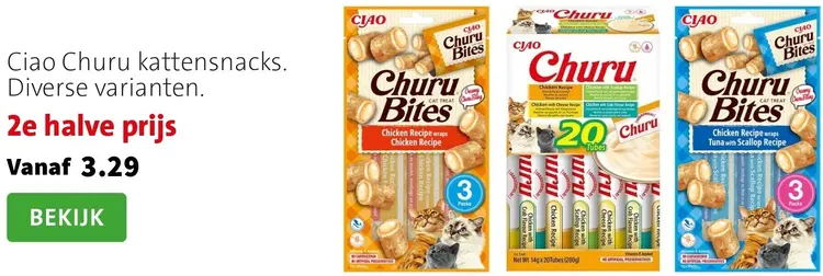 Aanbieding: Ciao Churu Kattensnacks