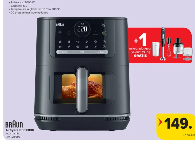 Offre: Airfryer HF5073IBK