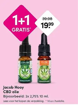 Aanbieding: Jacob Hooy CBD olie