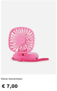 Aanbieding: Kleine reisventilator