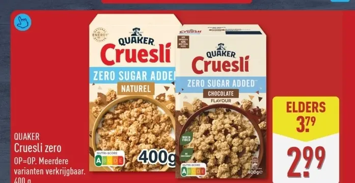 Aanbieding: Cruesli zero