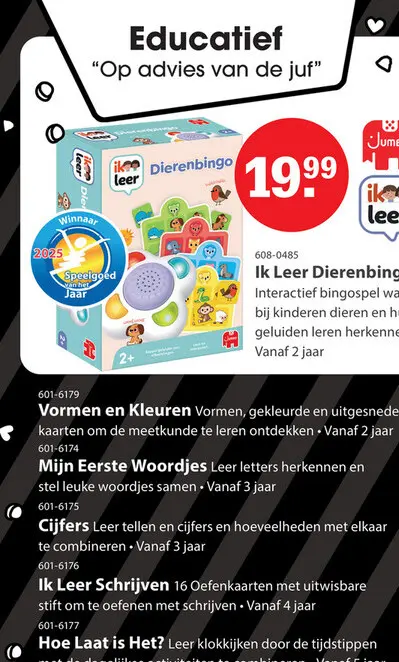 Aanbieding: Ik leer dierenbingo Jumbo