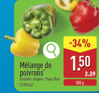 Offre: Mélange de poivrons