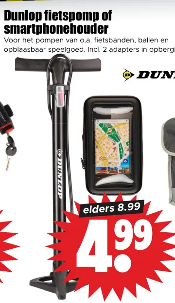 Aanbieding: Fietspomp of smartphonehouder