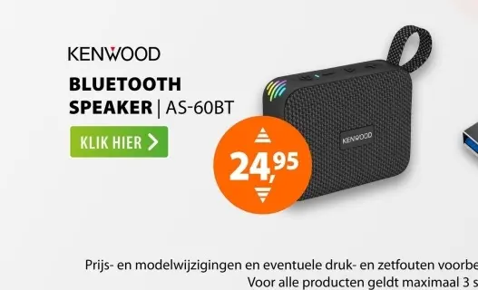 Aanbieding: Bluetooth speaker