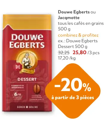 Offre: Douwe Egberts ou Jacqmotte