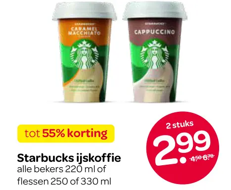 Aanbieding: Starbucks ijskoffie