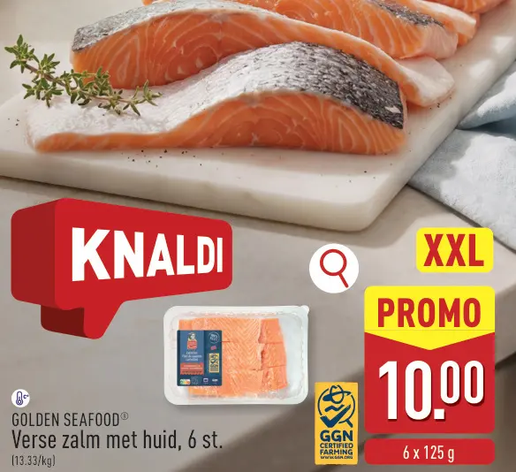 Promotie: Verse zalm met huid