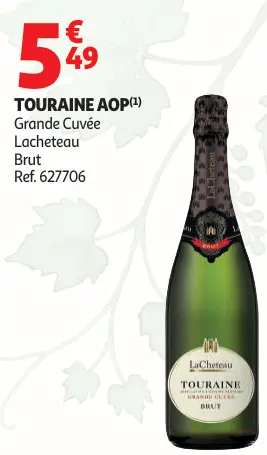 Promotie: Lacheteau Touraine AOP Grande Cuvée Lacheteau Brut