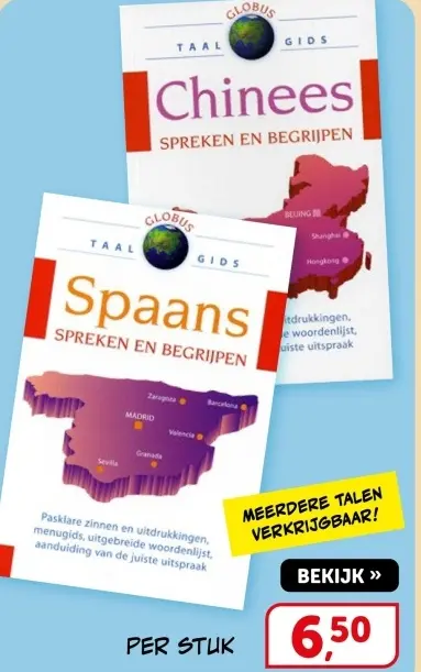 Aanbieding: Globus Taalgids Chinees / Spaans
