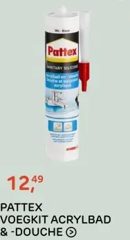 Aanbieding: PATTEX VOEGKIT ACRYLBAD & -DOUCHE
