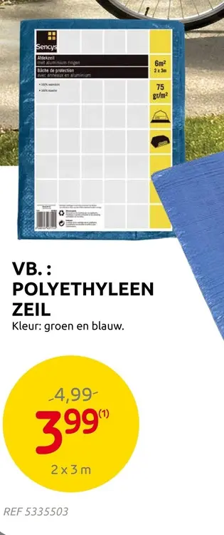 Promotie: Polyethyleen zeil