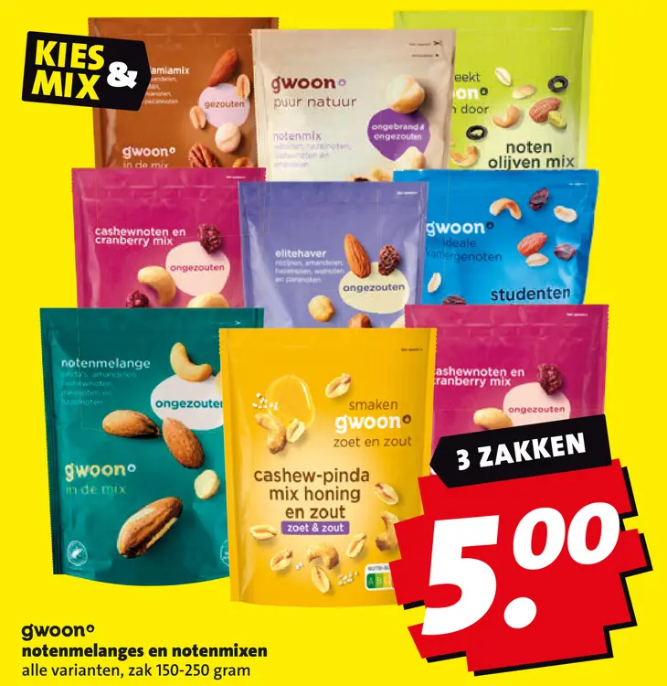 Aanbieding: Notenmelanges en notenmixen