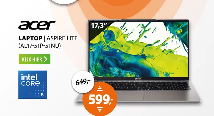 Aanbieding: Acer Aspire Lite (AL17-51P-51NU)