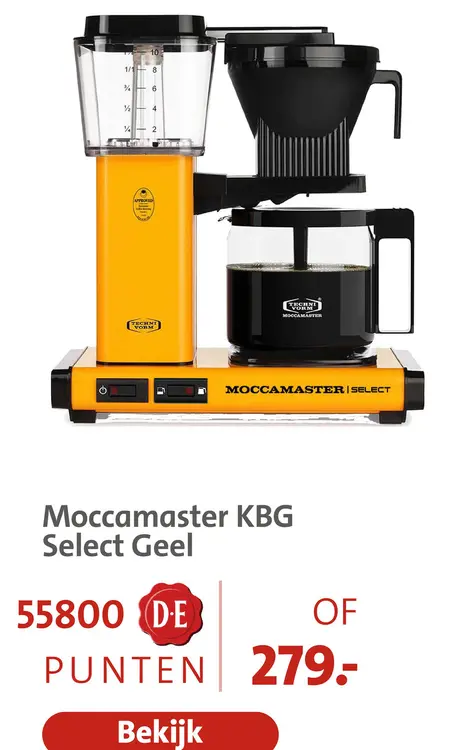 Aanbieding: Moccamaster KBG Select Geel