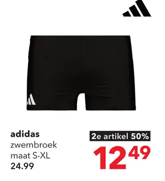Aanbieding: Adidas heren zwembroek zwart