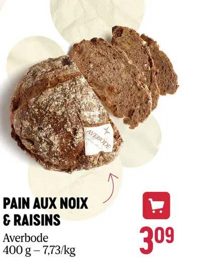 Offre: Pain aux noix & raisins