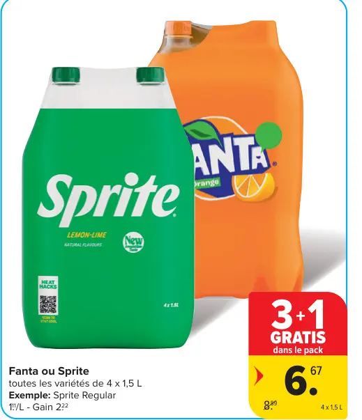 Offre: Fanta ou Sprite