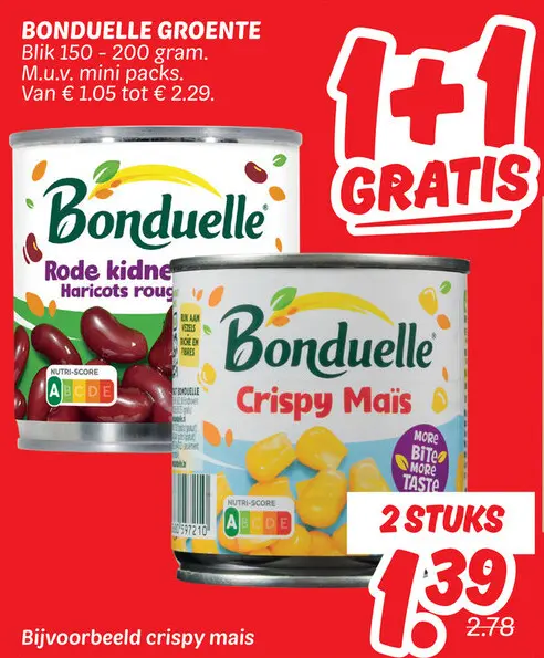 Aanbieding: Bonduelle groente