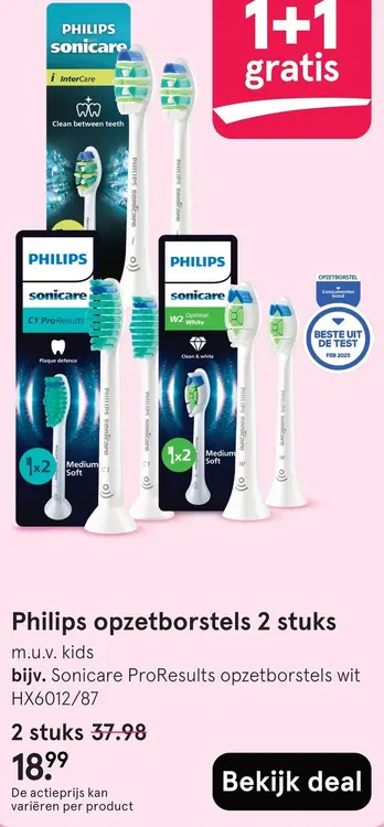Aanbieding: Philips opzetborstels