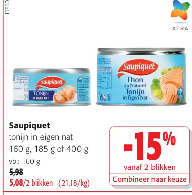 Promotie: tonijn in eigen nat