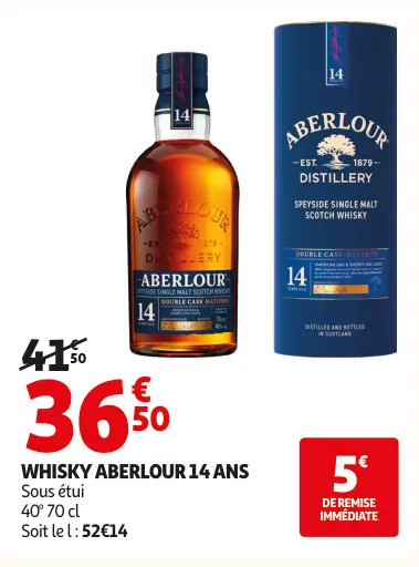Offre: Whisky ABERLOUR 14 ans