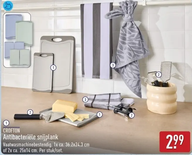 Aanbieding: Antibacteriële snijplank