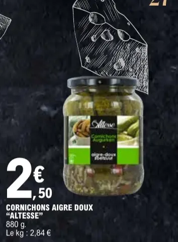 Offre: Cornichons aigre doux