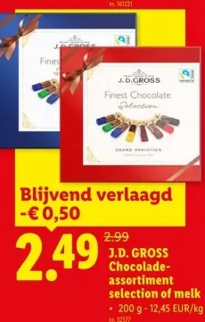 Promotie: Chocolade-assortiment selection of melk