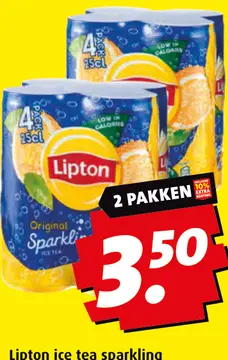 Aanbieding: Lipton ice tea sparkling