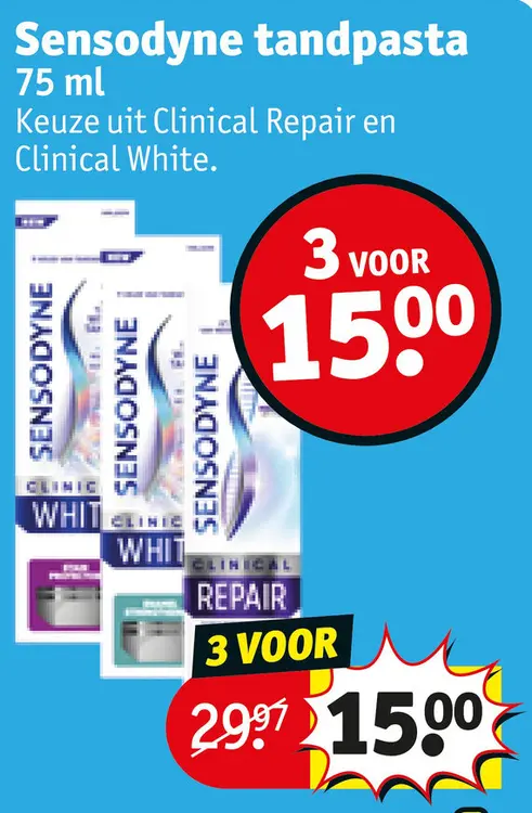 Promotie: Sensodyne tandpasta