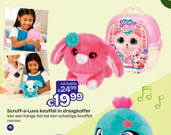 Aanbieding: knuffel in draagkoffer