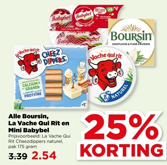 Aanbieding: Boursin, La Vache Qui Rit en Mini Babybel