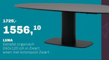 Aanbieding: LUNA Eettafel organisch